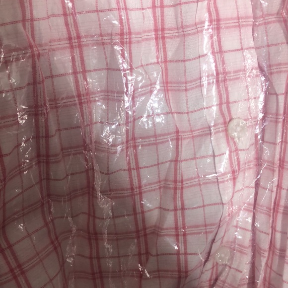 Ladies Red & White Button Down Shirt-New with tags - Picture 3 of 4